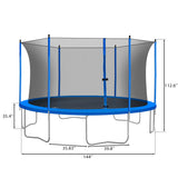 12FT Trampoline With Safety Enclosure