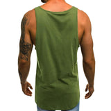 Men's Gym Letter Print Men Bodybuilding Casual Tank Tops