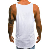 Men's Gym Letter Print Men Bodybuilding Casual Tank Tops