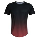 Men's Slim Casual Color Short Sleeve Fitness T Shirt