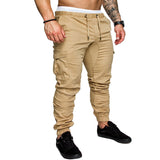 Men's New Joggers Multi-pocket Pants Elastic Waist