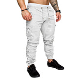 Men's New Joggers Multi-pocket Pants Elastic Waist