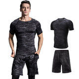 4pcs Men Gym Fitness Training Running Set