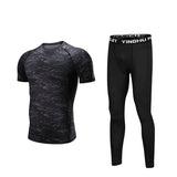 4pcs Men Gym Fitness Training Running Set