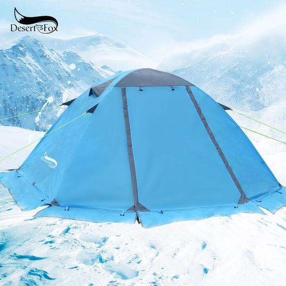 2 Person Aluminum Pole Tent Lightweight Backpacking Tent for Hiking Climbing Snow Weather