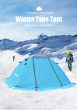 2 Person Aluminum Pole Tent Lightweight Backpacking Tent for Hiking Climbing Snow Weather