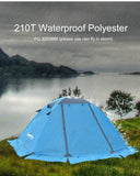 2 Person Aluminum Pole Tent Lightweight Backpacking Tent for Hiking Climbing Snow Weather