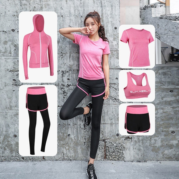 Women Sports Clothing Set  Quick Dry Jumpsuit