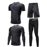 4pcs Men Gym Fitness Training Running Set