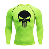 Men's Fitness Skull Running Tights Gym Tracksuit