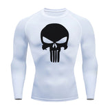 Men's Fitness Skull Running Tights Gym Tracksuit