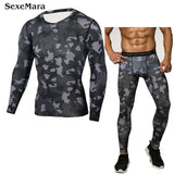 Men's Basketball Compression Sports Suit Running Tights Sportswear