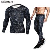 Men's Basketball Compression Sports Suit Running Tights Sportswear