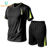 2Pcs T Shirt Shorts Sportsweear