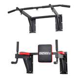 Wall Mount Pull Up Bar Dip Station