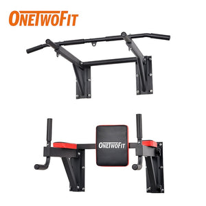 Wall Mount Pull Up Bar Dip Station