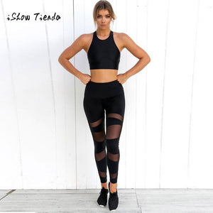 Women's Summer Sexy Mesh Yoga Pants